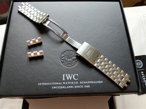 iwc steel bracelet 21mm|iwc watches with custom straps.